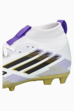 Бутсы adidas F50 League Mid FG/MG Junior - белый
