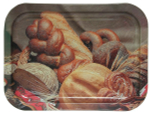Поднос жестяной "Хлеб" прямоугольный 246*328*15см