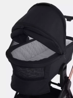 Коляска детская MOWBaby "ZOOM"PU (2в1) RA086 Gold Black