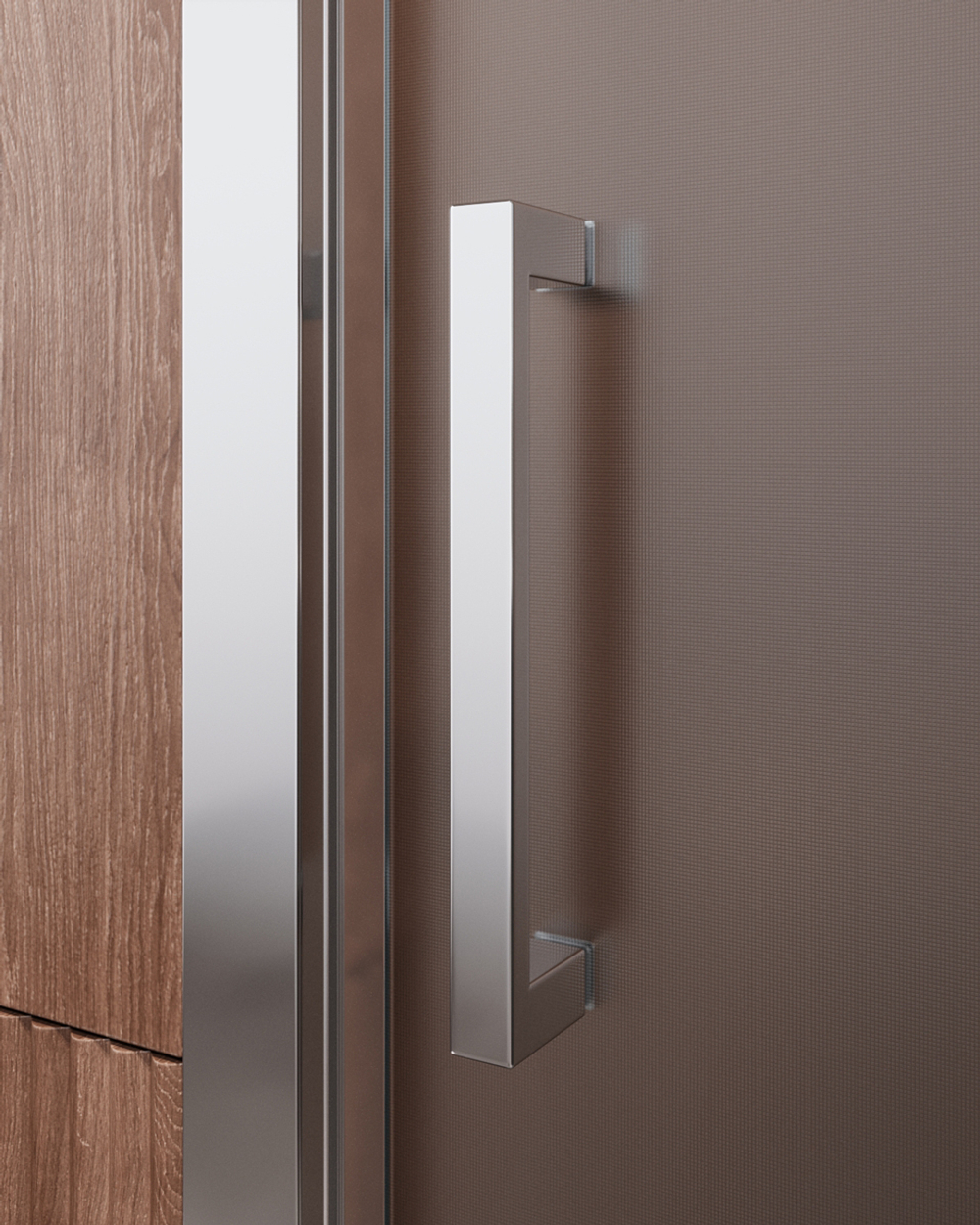 Душевая дверь Cezares MOLVENO-BF-1-150-P-Cr, 150х195, профиль хром, стекло Punto матовое