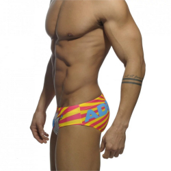 Мужские плавки брифы желто-розовые SuperHuro Addicted