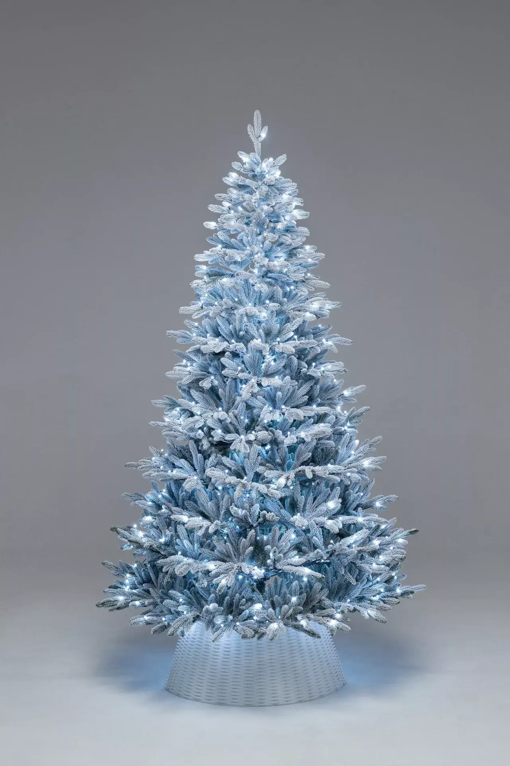 Искусственная елка Хеймдалль заснеженная 150 см., 100% литая хвоя, с холодными Led лампами, ЕлкиТорг (236150)