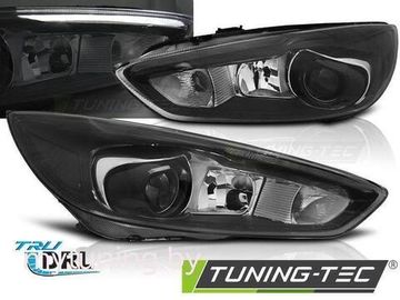 Передние фары BLACK LED DRL для Ford Focus 3(III) FL