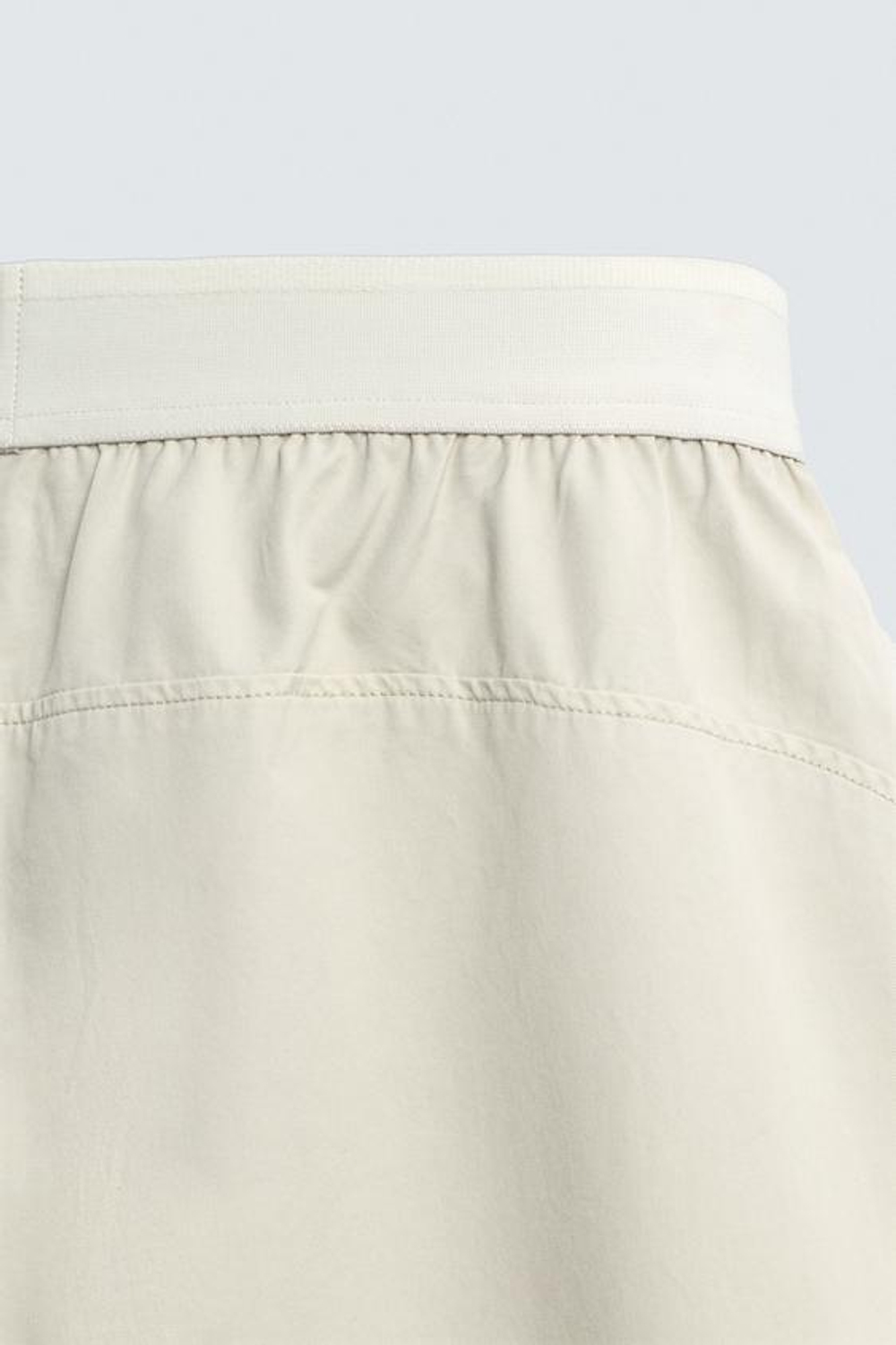 ZARA БРЮКИ-ПАРАШЮТ RELAXED FIT, КАМЕННО-СЕРЫЙ