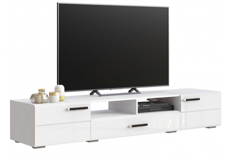 ТВ-тумба Woodville Иоги 2.0 белый, белый глянец