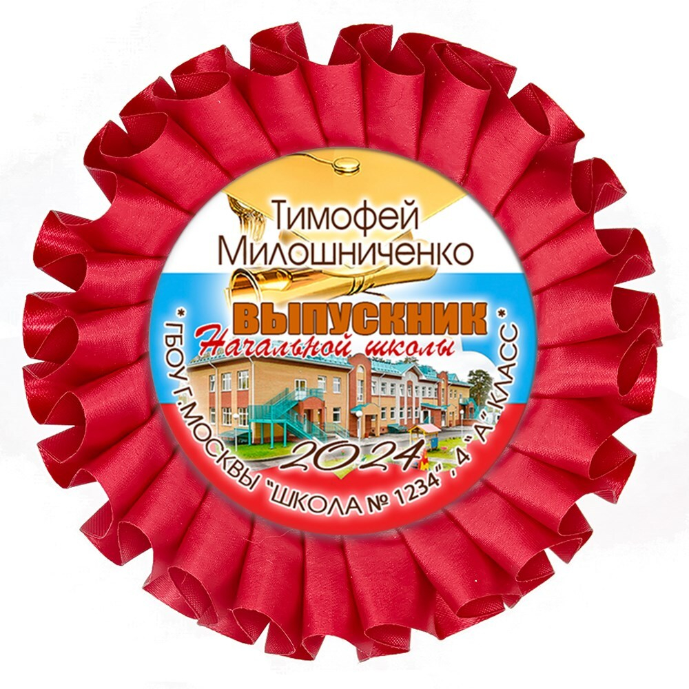 Наградная розетка именная. Арт. 7062