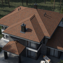 Черепица битумная гибкая Tegola COMFORT CAPRI Legno 447