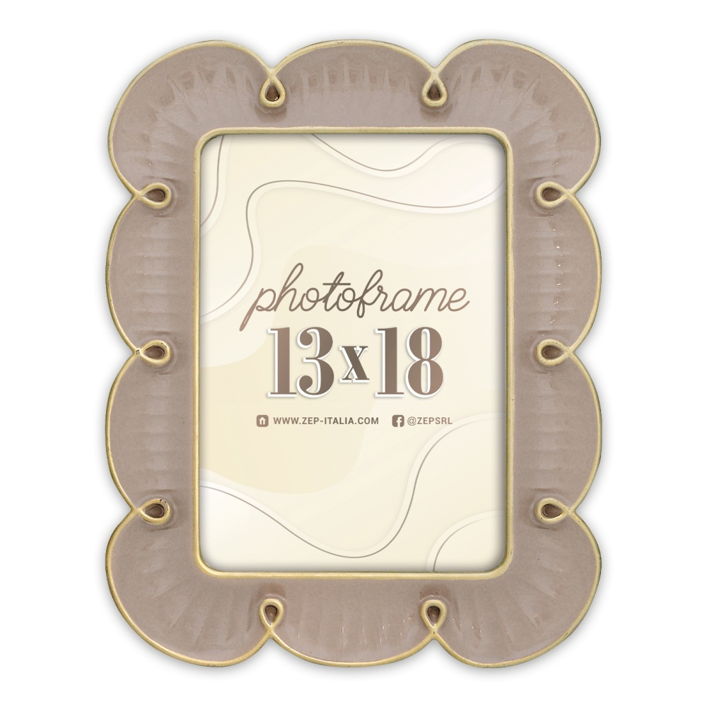 ZEP AC846B 10x15 Nuvola B полирезин ( коричневый) ф/рамка