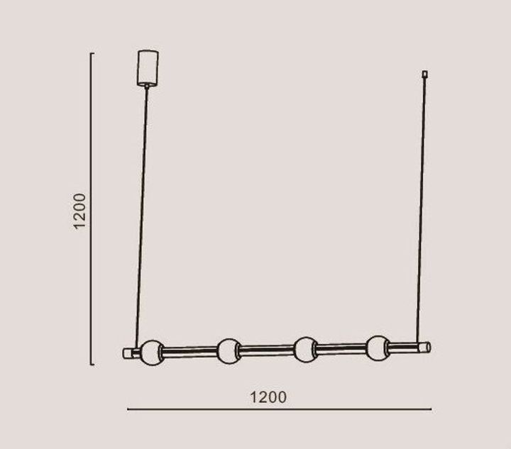 Подвесной светодиодный светильник Romatti Cullinan Bastone L11132Q