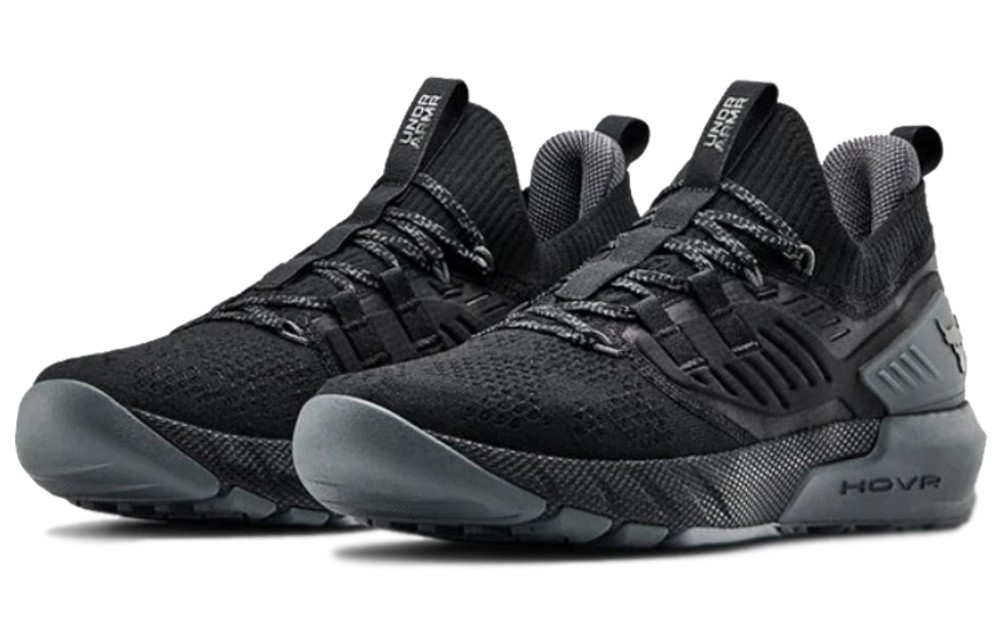 Under Armour Under Armour Project Rock 3 mid-top non-slip shock-absorbing sports shoes black