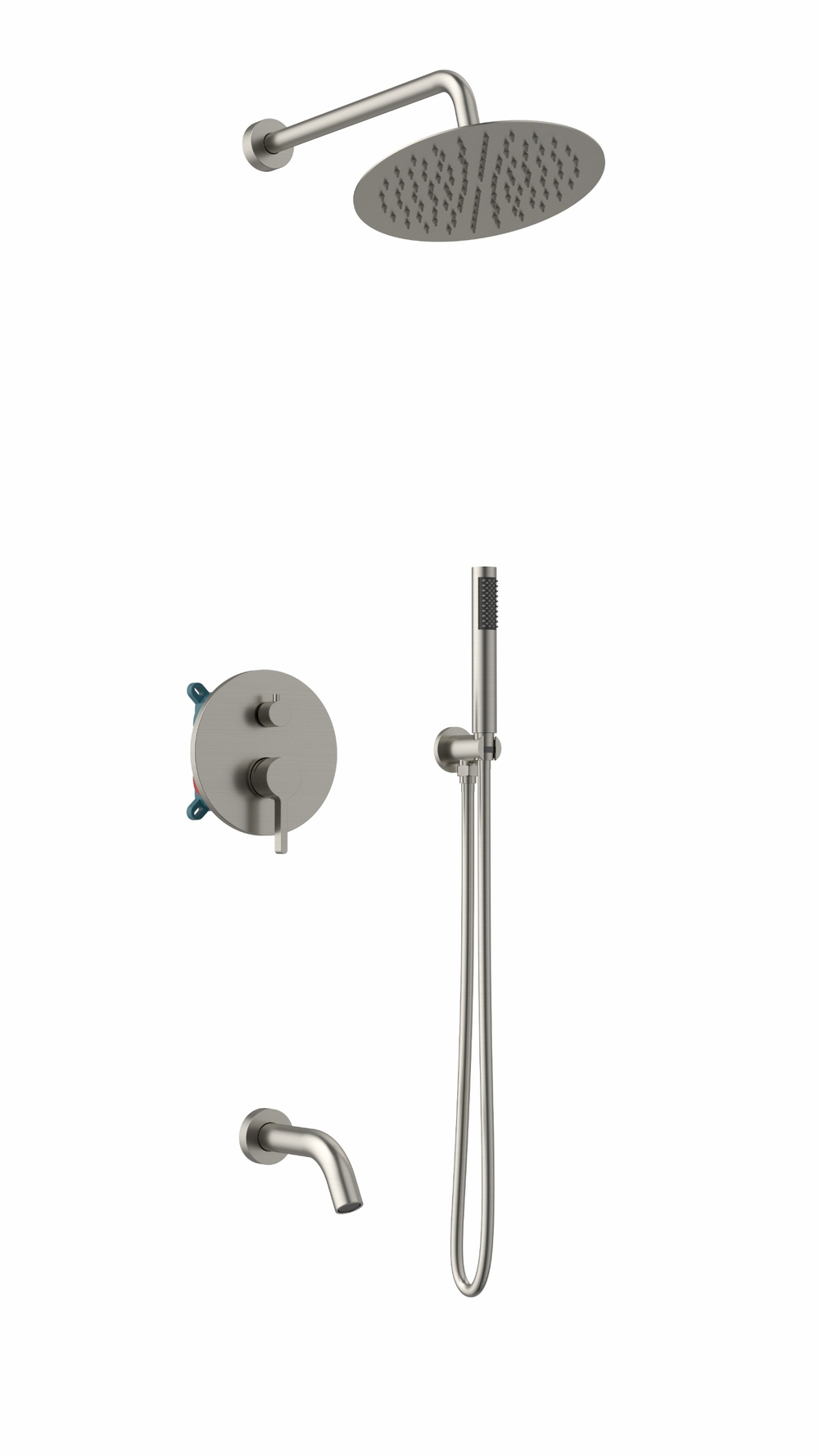 Душевой комплект Vincea Villa VSFW-1VL3BN встраиваемый, 3 режима, брашированный никель