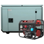 Генератор бензиновый SUNREKA G10000TFEAX с кожухом Geon 1200 RAL 7031