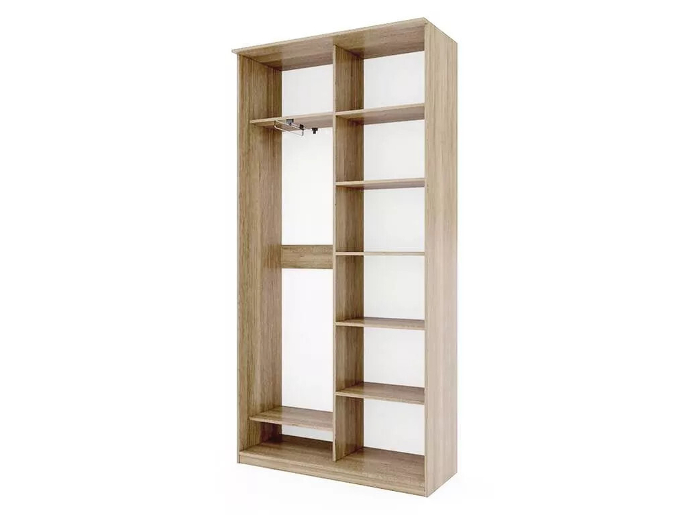 Шкаф купе Модерн 1190х450 2-х дверный 2-х секционный фотопечать №1 ясень