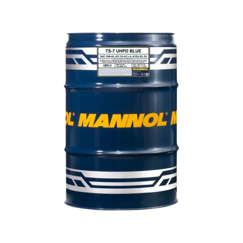 Синтетическое моторное масло MANNOL TS-7 SAE 10W40 UHPD Blue (60л.)