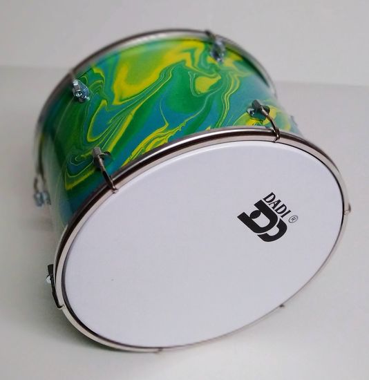 BD-10-2А1 Барабан детский 10" 25х21см, "Океан", палочки, ремень, Мастерская Бехтеревых