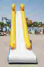 Надувная прямая водная горка «Солнечный залив» для вышки (опоры), 9*2*5 м