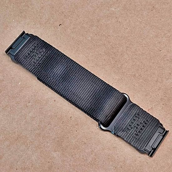 Нейлоновый ремешок Hemsut Rugged 26 мм для Garmin Fenix 7x 6x 5x, Tactix 7 Delta, Enduro 2, Instinct 2X быстросъемный (Черный)