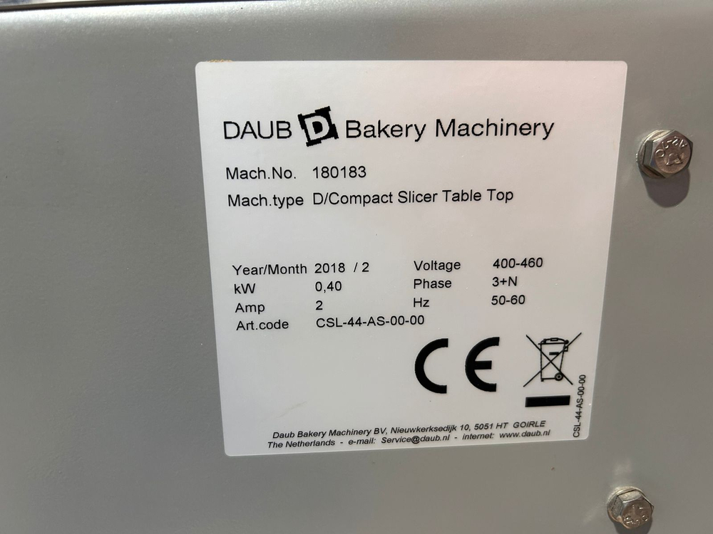 Хлеборезка DAUB D/Compact Slicer Table Top