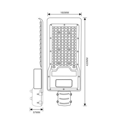 Уличный светильник ЭРА SPP-502-0-50K-100 консольный 100Вт 5000K 10500Лм IP65 полный раструб