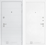 Дверь входная Лабиринт Трендо 07 - Белое дерево металлическая