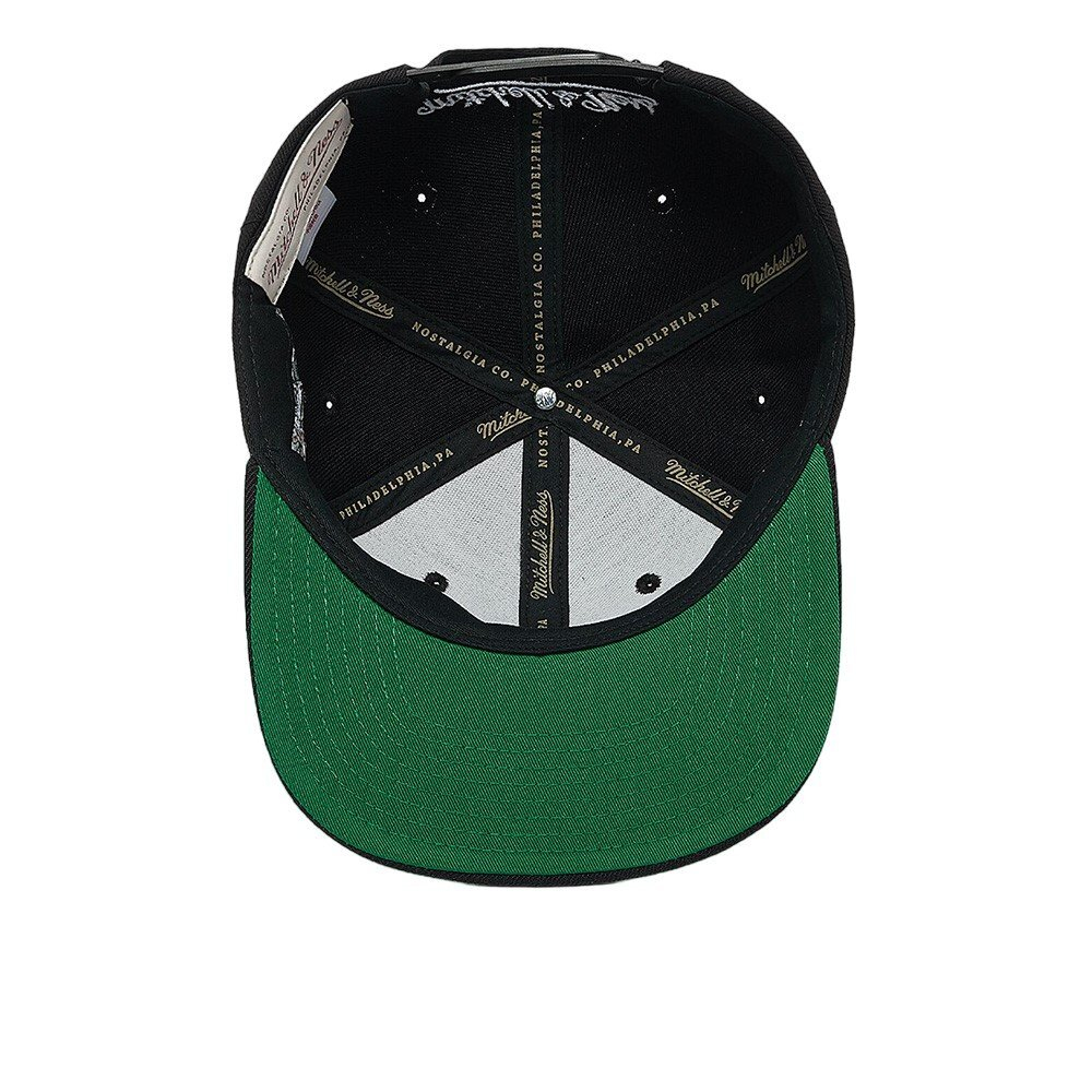 Баскетбольная кепка Mitchell&Ness NBA Team Script 2.0 Snapback Cap Boston Celtics Black