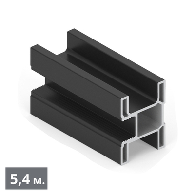 СТАНДАРТ Вертикальный профиль Smart (5,40 м) черный матовый (RAL) (AS0750) Aristo
