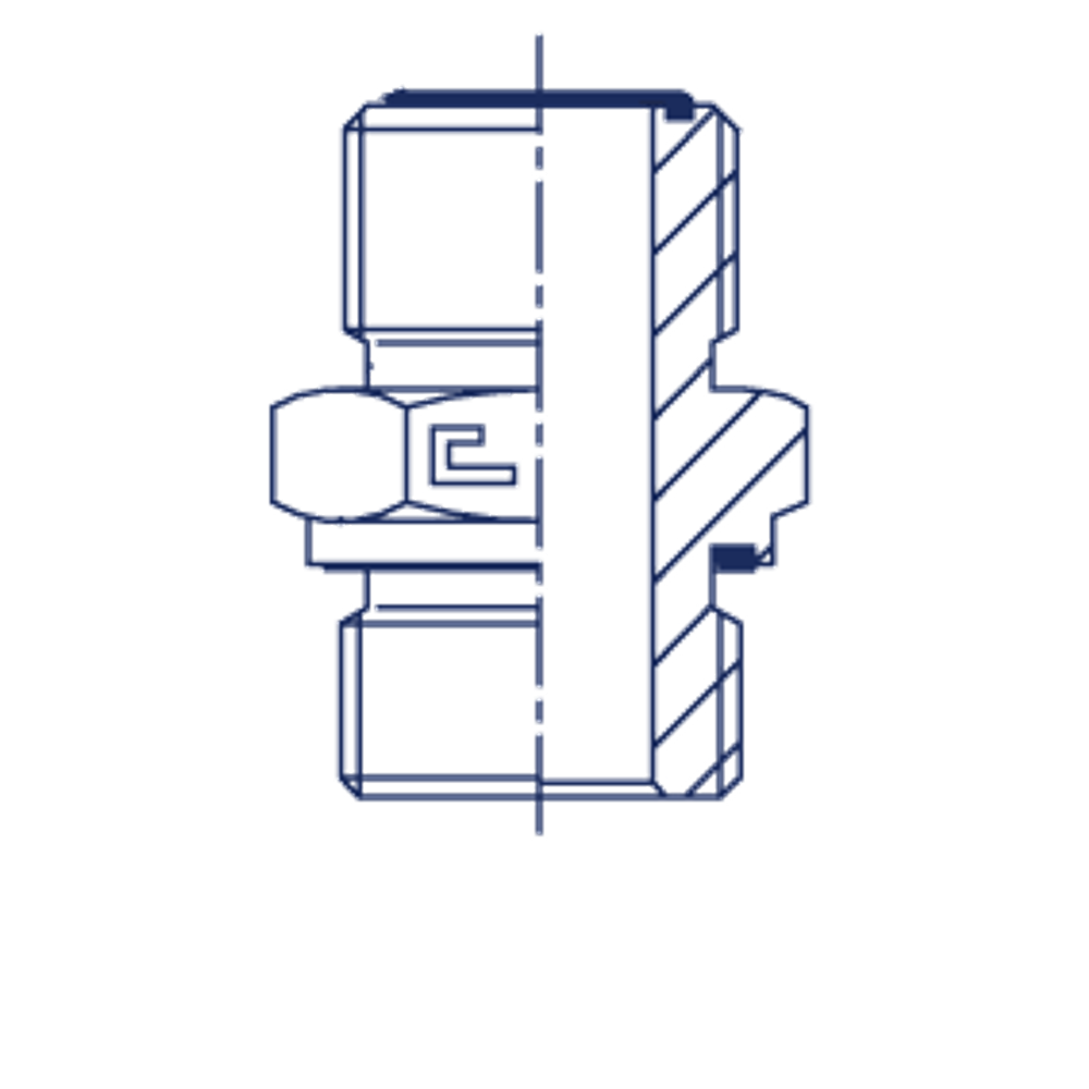 Штуцер FE ORFS 13/16" BSP 3/8"