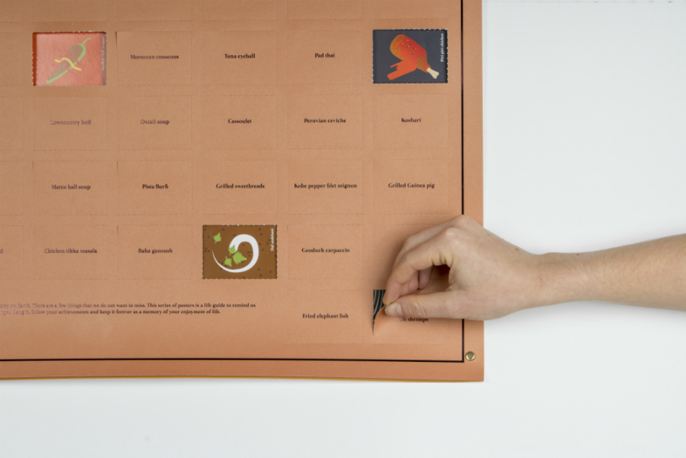 Постер 100 блюд, которые нужно попробовать, прежде чем умереть Doiy