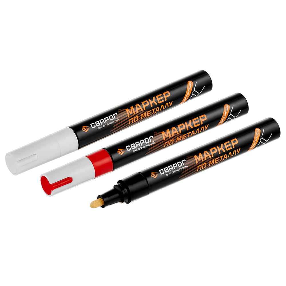 Маркер по металлу чёрный 3 мм. ТМ «Сварог» (MB103)