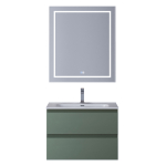 Тумба с раковиной подвесная BelBagno KRAFT-600-2C-SO-VO Еловый матовый, раковина белая BB600ETL