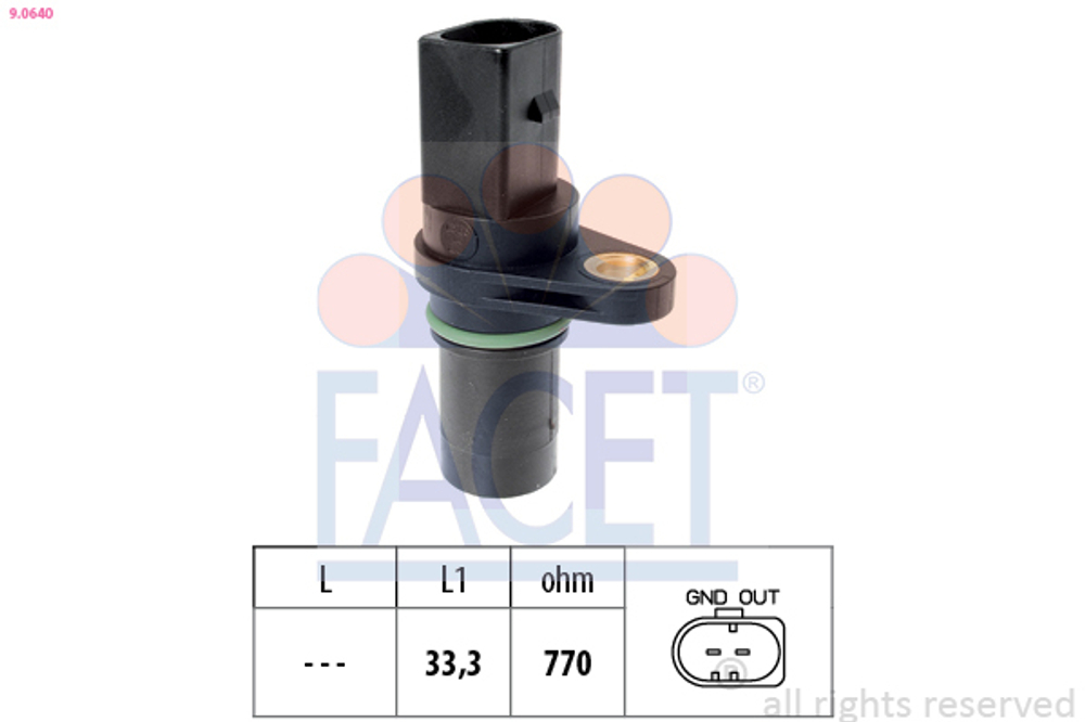 FACET - 90640-FAC - Sensor, crankshaft pulse