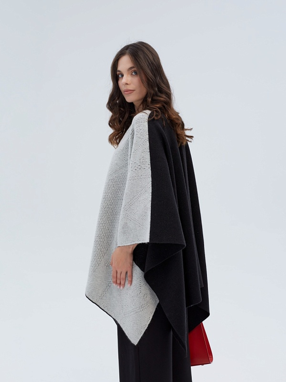 Накидка женская НК221 комбинированная