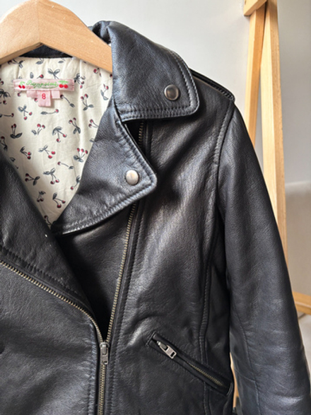 Кожаная куртка-косуха Bonpoint, 128