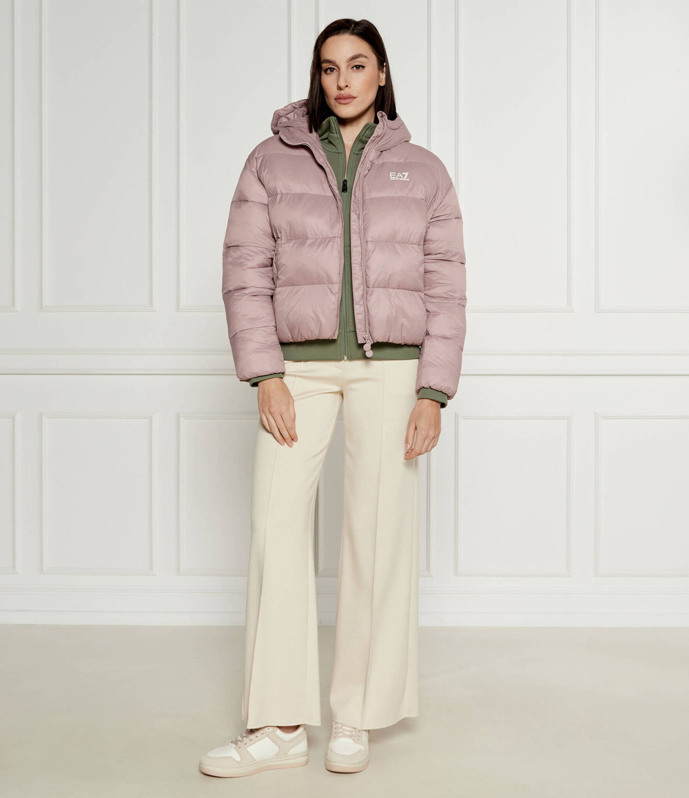 Утепленная куртка бомбер EA7 - пудро-розовый(6DTB17 TNGPZ)