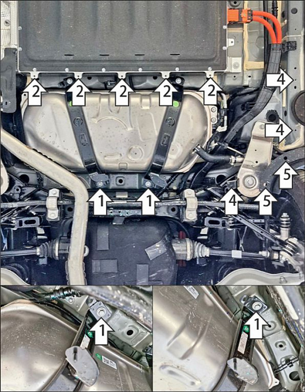 Защита топливного бака. 4 мм, Алюминий для Li Auto L6 2024-н.в., Motodor.349904