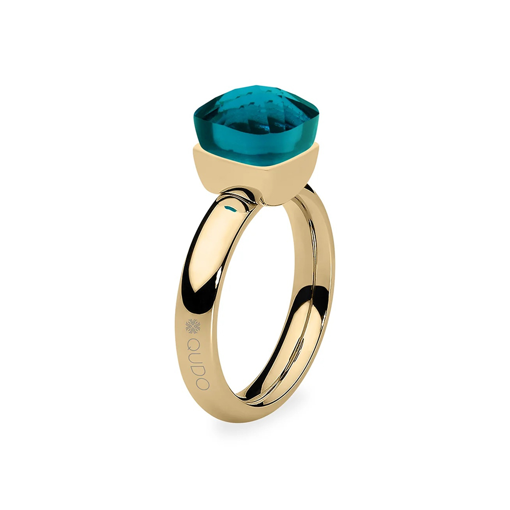 Кольцо Qudo FIRENZE 18.5 (G) Blue Zircon 107001/40-4601 18.5 размер 18,5