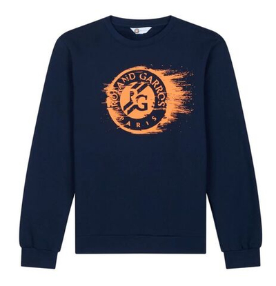 Мужская теннисная кофта Roland Garros Stan Sweatshirt - небесный