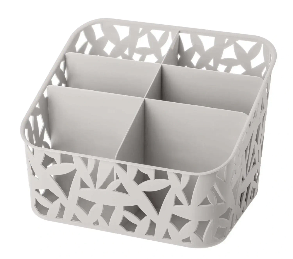 Органайзер универсальный для хранения, светло-серый, 19,5*16*14,6 см