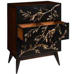 Комод Oliva Branch (Олива Бранч) с 3 ящиками Каштан Амбер