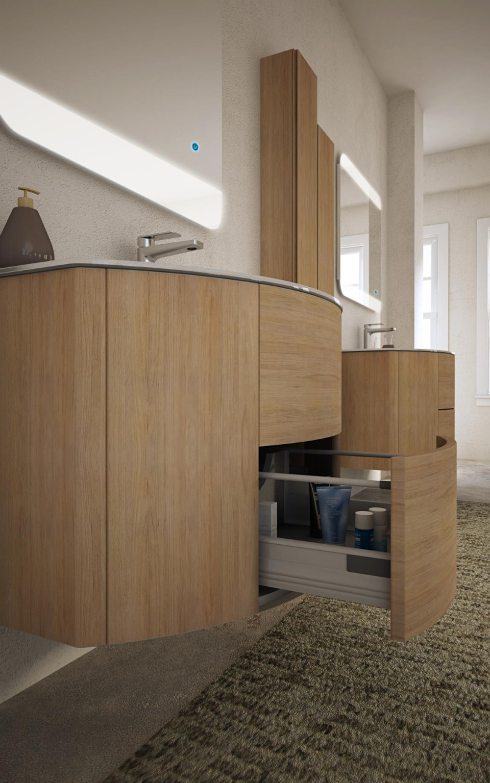 Мебель для ванной Cezares EDEN 120 Rovere Tabacco 54842