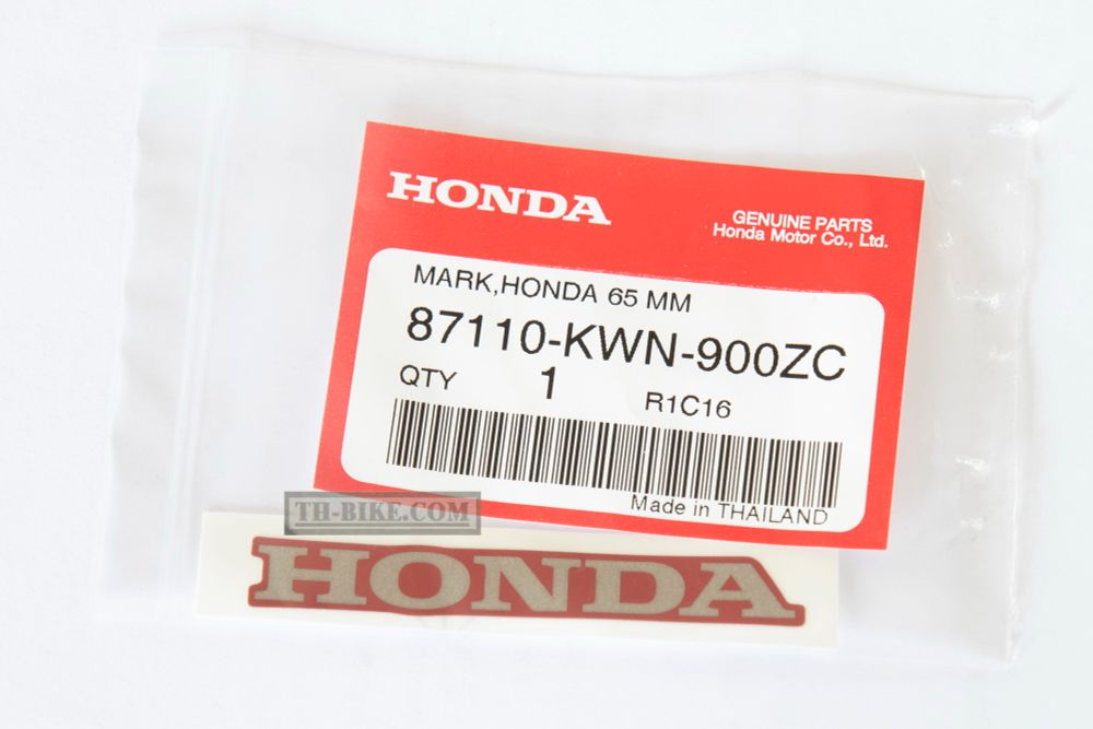 87110-KWN-900ZC. MARK, HONDA (65MM) *TYPE3* (R340C)