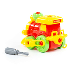 77134/Конструктор-транспорт "Паровозик" (25 эл) (в пакете)255x117x220мм/5
