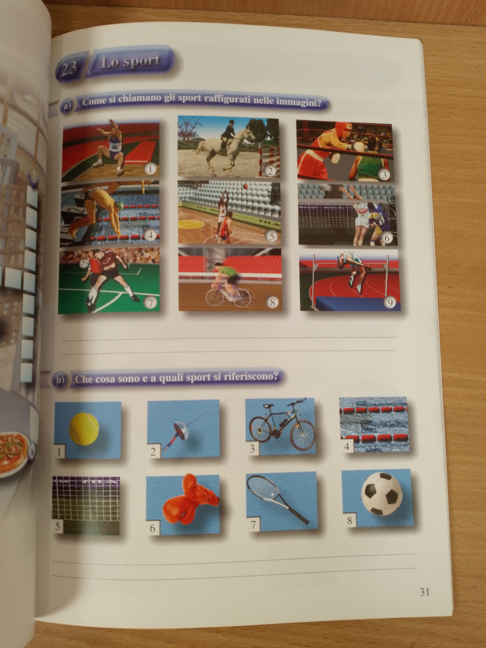 Vocabolario Visuale Quaderno degli esercizi