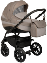 Детская коляска Indigo Indigo New 3 в 1 с автокреслом Avionaut Cosmo Beige In05 коричневый