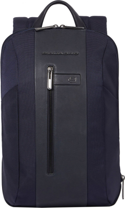 Рюкзак Piquadro Brief2 CA6383BR2/BLU темно-синий нейлон/натуральная кожа