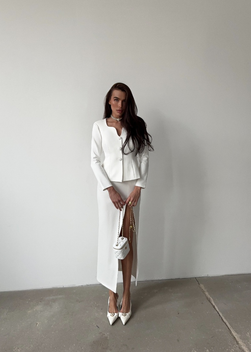 Жакет "Жена президента", белый