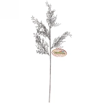 Ветка хвойная «Морозный иней» 50 см, Серебро