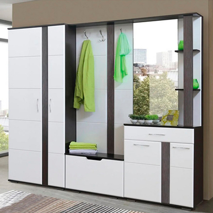 Стелла прихожая белый глянец