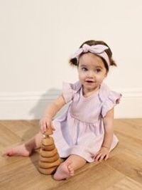 Платье-боди "Сирень" из ажурного хлопка 0+