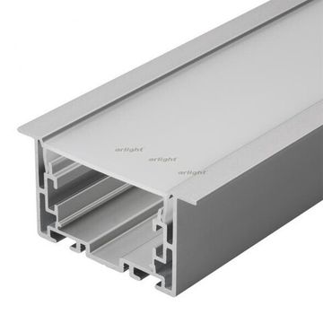 Профиль с экраном 2,5м 021177 серебристый S2-LINIA69-F-2500 ANOD+OPAL Arlight